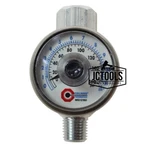 Coilhose Pneumatics 1/4" In-line Flow Regulator, Gauge, Display 4012G-DPB. Fixed Price $29.00.