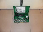 Greenlee 7506 Slug Splitter Hydraulic Knockout Punch Driver Set W. 767 Hand Pump. Fixed Price $999.00.