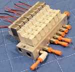 Air Solenoid Valves And Manifold Block 8-PLACE Smc SYJ314M-5LOZD 24V Nice!. Fixed Price $86.54.