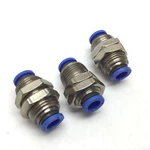 Lot Of Spc Through-wall Straight Connector, 3/8" Push Tube Fitting. Fixed Price $23.00.