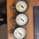 Lot Of 3 Helicoid Pressure Gauge 4 1/2" 0-600PSI F1C1G6A000000 BIN2. Fixed Price $75.00.