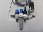 Festo Lfr-d-mini Filter Regulator W/ He-...-d-mini & D-MINI-24 Shut Off Valves. Fixed Price $99.95.