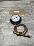 Capp 340820 3-1/2 Flange Mount Temperature Gauge 30-240* F, Npt Bulb, New. Fixed Price $45.00.