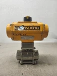 Used Emerson Elomatic Pneumatic Actuator ES0065U1A04A14K0 With 1/2 CF8M Ball V. Fixed Price $256.50.