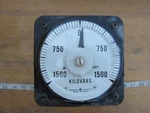 General Electric 50-103292ATAN1 "X4 Face 1500-0-1500 Kilovars Meter. Fixed Price $168.95.