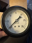 Marsh Gauge 1/2" 0-30 Vacuum. Fixed Price $15.00.
