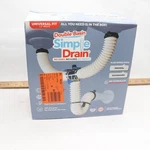 Simple Drain Double Sink Kit Brass Rubber 1-1/2" Complete. Fixed Price $20.49.