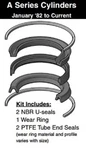 Miller Cylinder 1/2" 090-KB001-250, Series Piston Seal Kit Nitrile. Fixed Price $82.32.