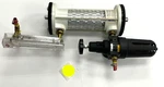 Flo-dri Compressed Air Filter MODEL-M25V WP/PSI-200 W/ Dwyer Flow Meter RMB-54. Fixed Price $200.00.
