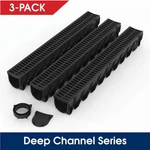 Reln Storm Drain X 5.25 39.4 Channel Kit W/ Black Grate. Fixed Price $52.24.