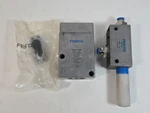 Festo VAD-1/4 9394 Vacuum Generator And VL/0-3 1/4-NPT Pneumatic Valve. Fixed Price $49.99.