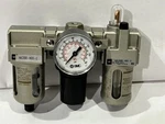 Smc # NAC2000-N02G-C Pneumatic Regulator & Filter Assy. 0-160 Psi. Fixed Price $79.00.