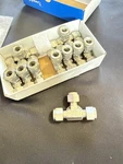 New Swagelok SS-600-3 Stainless Steel Tee, Union Fitting, 3/8" Od. Box Of 10PCS. Fixed Price $180.00.
