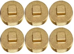 (6) Oatey 42370 2" 185 Brass Raised Head Cleanout Plugs. Fixed Price $63.97.