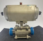New Festo DRD-8-F05-O Rotary Drive 189786 R9 With 1/2" 316 1000 Wog Ball Valve. Fixed Price $395.95.