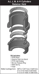 Miller Cylinder 1/2" Rod Seal Kit & Retainer Gland 051-KR014-250 Teflon Ptfe. Fixed Price $304.82.