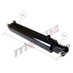 Hydraulic Cylinder Welded Double Acting 4" Bore 12" Stroke Clevis End 4X12 New. Fixed Price $376.95.