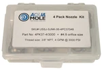Aqua Mole (4) Pack 3/8" Npt Button Nose Sewer Jetter Nozzle 3000 Psi 4.8 Orifice. Fixed Price $187.99.