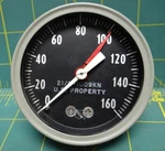 2.5" Ashcroft Pressure Gauge 0-160 Psi Back 1/4 Npt Connection -missing Window. Fixed Price $15.99.