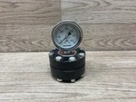 Hyett Instrument Co 42MW01 Pressure Sensing Diaphram Seal W/gauge #17E92PR6*QC. Fixed Price $60.00.