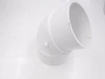Canplas 6"SPIGOT X Hub 45 Angle White Pvc Sanitary Street Pipe Elbow 192406. Fixed Price $36.99.