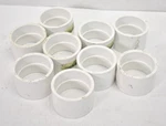 Lot Of Canplas Couplings Hub X 1-1/2" Pvc White 193001 Drain Waste & Vent. Fixed Price $18.99.
