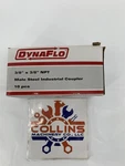 Dynaflo 430129 3/8" Npt Industrial Interchange Male Steel Coupler 10/BOX. Fixed Price $79.65.