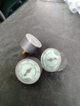 (3) Numatics 214-194 Liquid Filled Gauges Working Perfect. Fixed Price $90.00.
