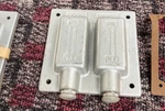 Killark 2-FST Two Gang Weather Proof Switches Cover Plate Pool Hot Tub Electric. Fixed Price $65.00.