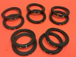 Sanitary Gaskets 1-1/2" Tri-clamp Style Rubber Lot Of (10) New. Fixed Price $16.00.