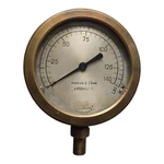 Vintage Acme Gauge & Instrument Co. Hydraulic Tons "2-7 Ram Solid Brass. Fixed Price $150.00.