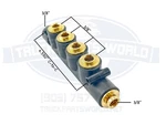 Automann 170.12C1066 Air Manifold 3/8" Inlet/outlet For Parker 24M-6-6 24M66. Fixed Price $62.57.