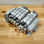 Parker HA6VXBG0G9A Pneumatic Valve Assembly, 7 4 Port Way Block - Used. Fixed Price $132.99.