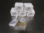 Lot Of New Noshok 25-300-300-PSI-CC-MCMASTER , 2-1/2" Brass Case Gauge. Fixed Price $99.99.