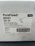 25 Pcs Pex Press Stub Out Elbow W/ Ear, 3-1/2" 8", Copper, Pureflow. Fixed Price $124.99.
