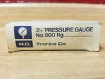 H. Trerice 3-1/2" No. 800 Rg. 52-2250 Pressure Gauge. Fixed Price $20.00.