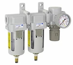 Pneumaticplus Compressed Filters 0.1 + 0.01 Regulator 1/2" Npt SAU450-N04DG. Fixed Price $257.00.
