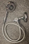 Used Kohler Enlighten Polished Chrome 5-SPRAY Shower Head K-R75566-CP, Long. Fixed Price $24.95.