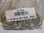 Lot Of 50 C.h. Hanson 40085 Split Key Rings 2". Fixed Price $24.99.