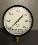 Ashcroft 45-W-1000-H-02L-600# Pressure Gauge 0-600 Psi. Fixed Price $15.00.