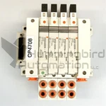 Smc VV5Q21 Pneumatic 4-STATION Manifold (3) VQ2100N-5 (1) VQ2400N-5 Valve D-sub. Fixed Price $1308.96.
