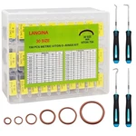 198PCS Viton O-ring Kit 30 Sizes Metric Fluorocarbon Seal Rings For Home, Auto. Fixed Price $50.99.
