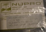 New Swagelok SS-6BK-V16-10 Valve Nupro. Fixed Price $42.00.