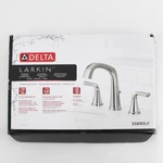 Delta Larkin Two-handle Widespread Bathroom Faucet Chrome, 35890LF Open Box. Fixed Price $63.99.