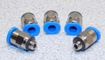 Qty New Festo Pneumatic Fittings Connector QSM-M5-4 153304. Fixed Price $12.50.