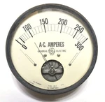 Vintage Industrial General Electric A-c Amperes Gauge From Foundry Milwaukee. Fixed Price $74.99.