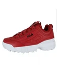 Fila Disruptor Ii Premium Red White Black 3FM00649 602 Kids Us Size 12. Fixed Price $39.99.
