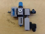 Festo LFR-M1-G1/4-C10RG Filter Regulator Assembly HEA-M1-G1/4 PEV-1/4-B. Fixed Price $74.99.