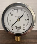 Winters Pressure Gauge PFQ803R1 2.5 Face 1/4 Bttm Conn Liquid Flld 0-60 Psi. Fixed Price $34.99.