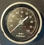 Weksler K-monel Bourdon 3'" Dial Pressure Gauge 100 Psig 049X3-EA23-3PFF-RBBX. Fixed Price $56.47.
